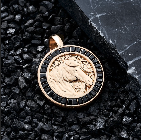 Dije Caballo Gemas Negras