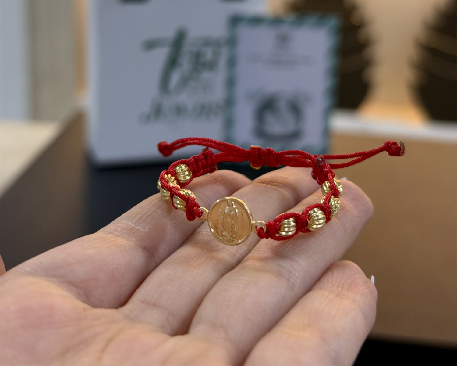 Pulseras Tejidas Para Niños Oro Laminado