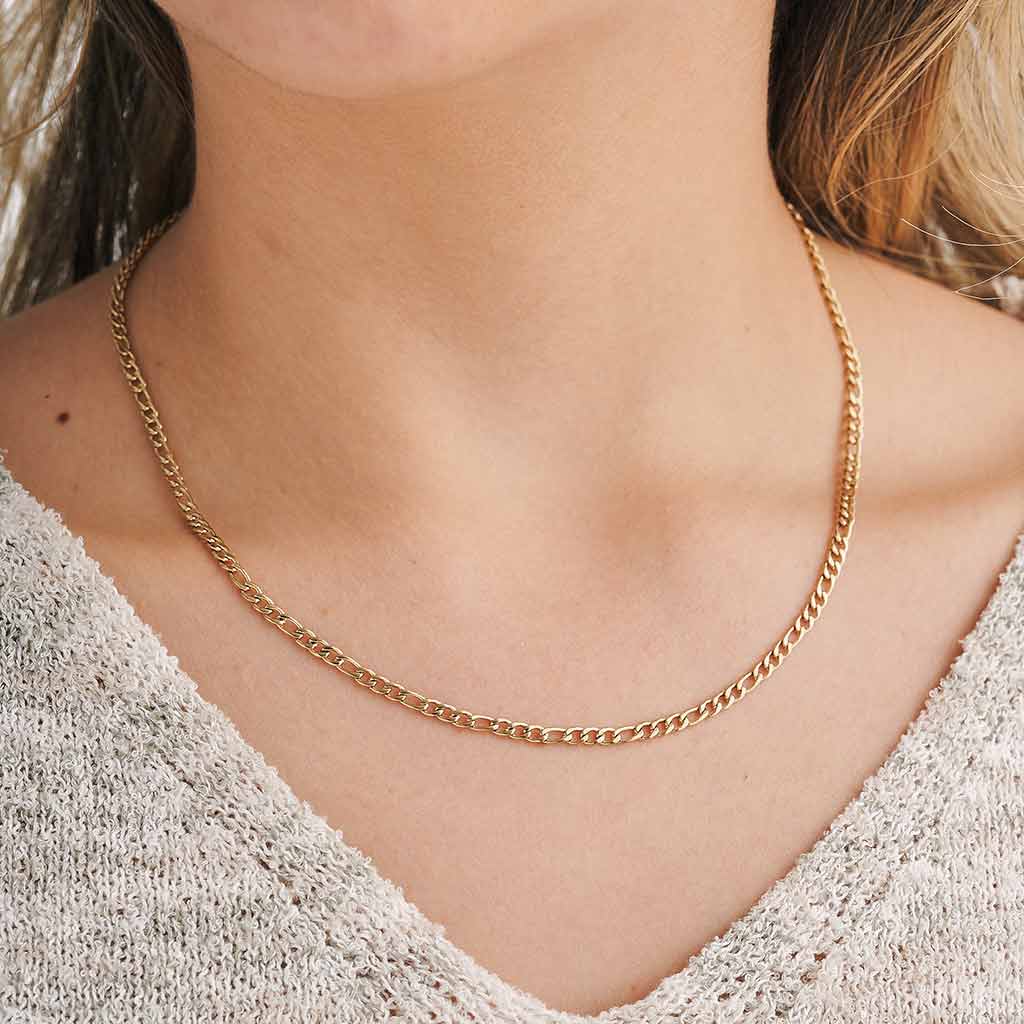 Cadena Carter Mujer Oro Laminado