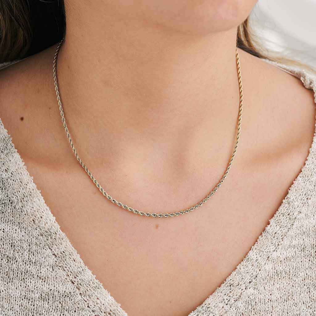 Cadena Lazo Mujer Oro Laminado