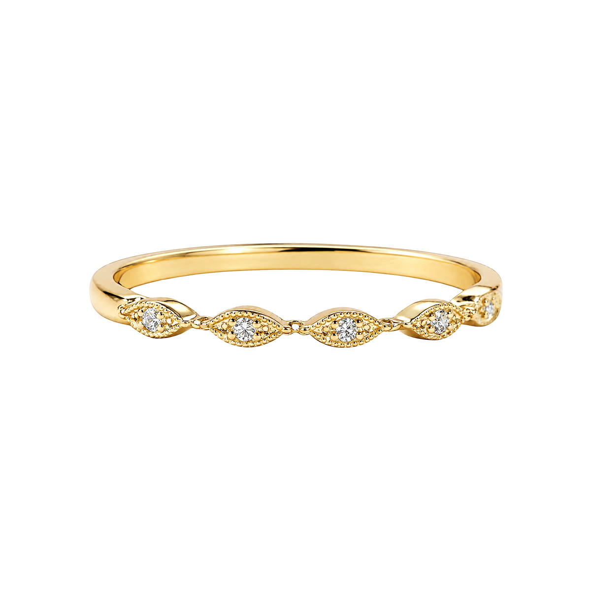 Anillo Laurel Oro Macizo 18k