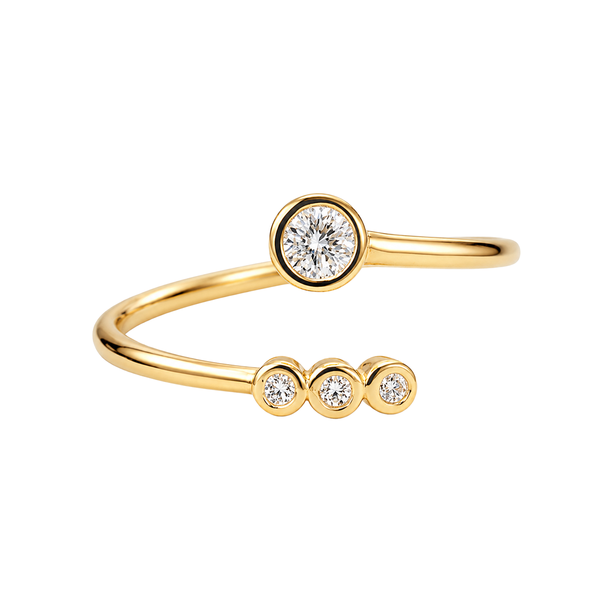 Anillo Orbit Oro Macizo 18k