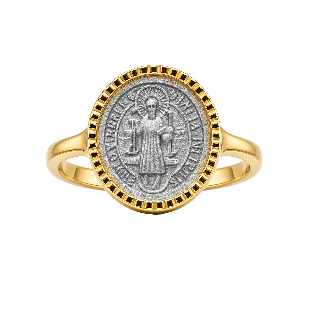 Anillo San Benito Oro 18k