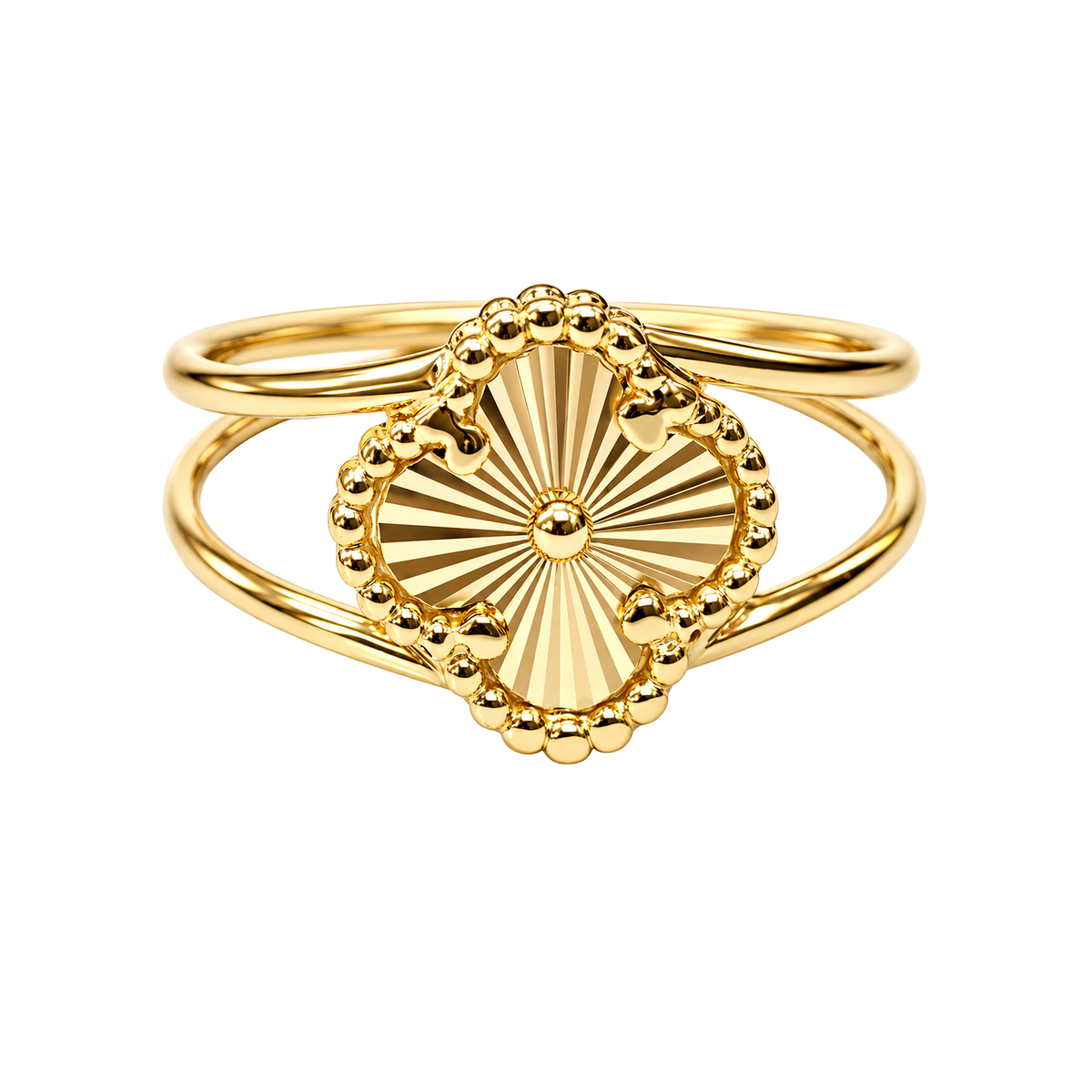 Anillo VC doble aro Oro 18k