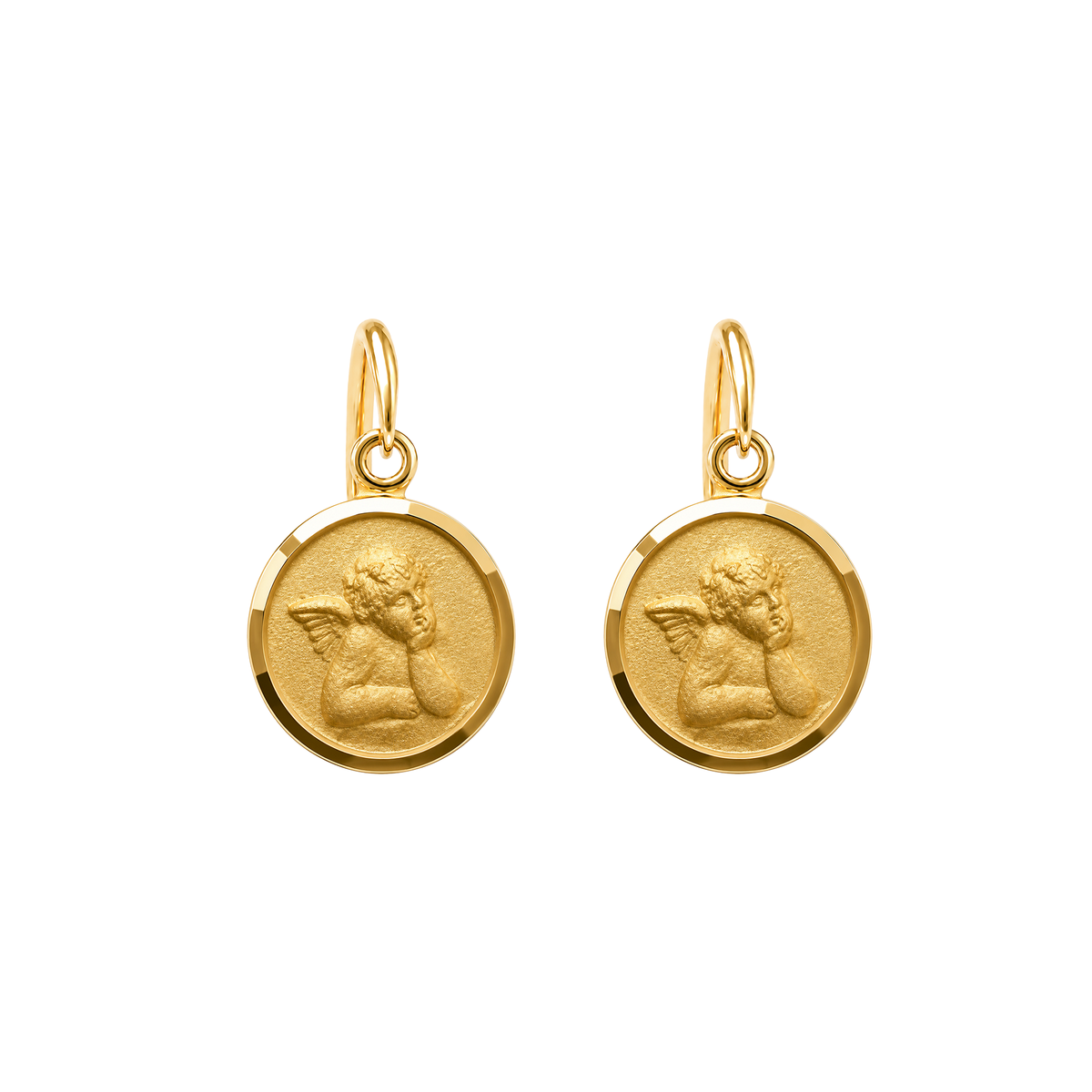 Arete Angel Alado Oro 18k