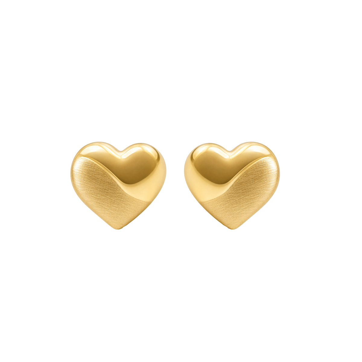 Arete Corazón Jaspeado Pequeño Oro 18k
