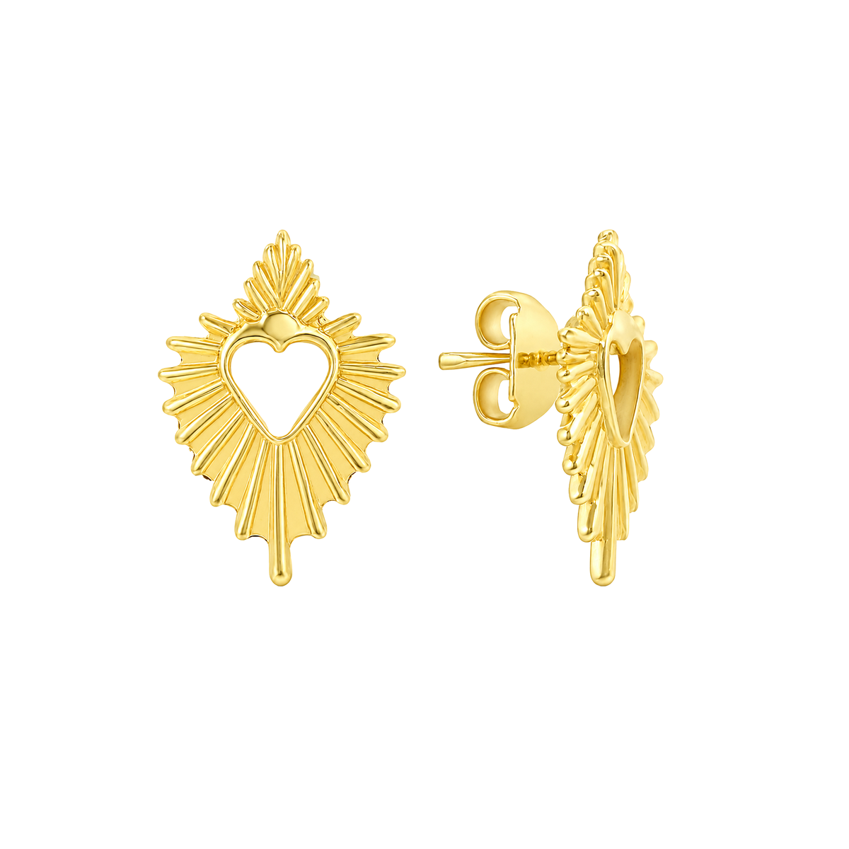 Arete Corazón de Jesus Oro 18k