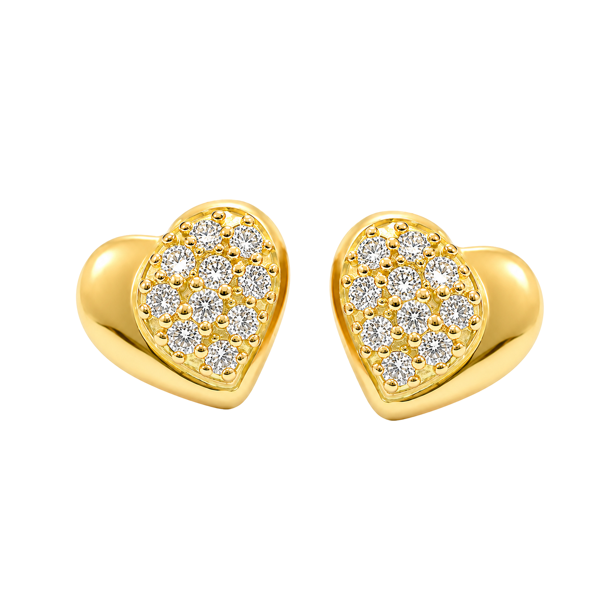 Arete Corazón Oro 18k