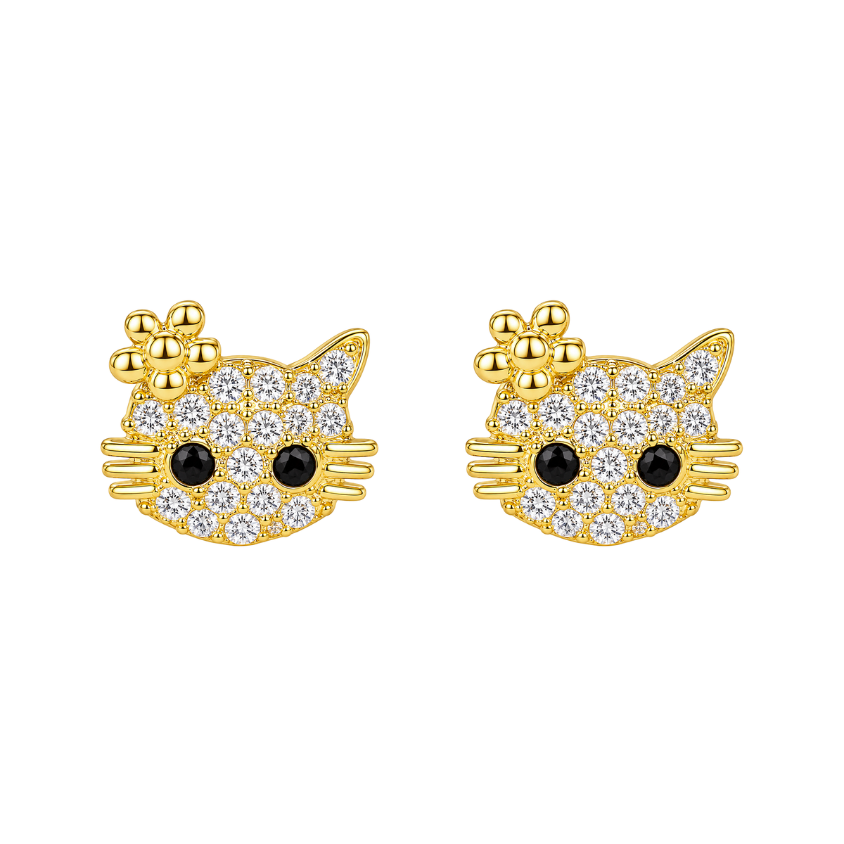 Arete Hello Kitty Oro 18k