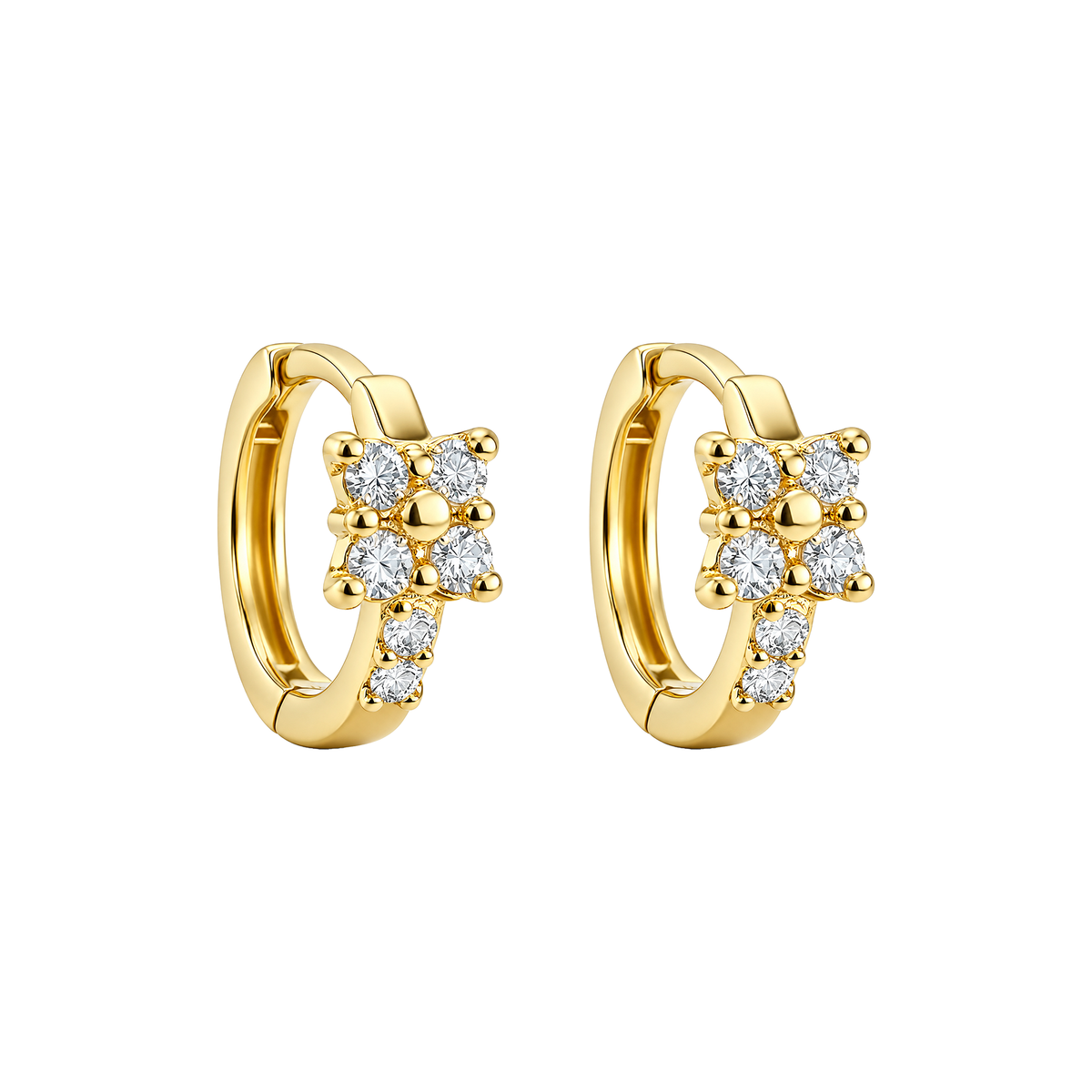 Arete Gardenia Oro 18k