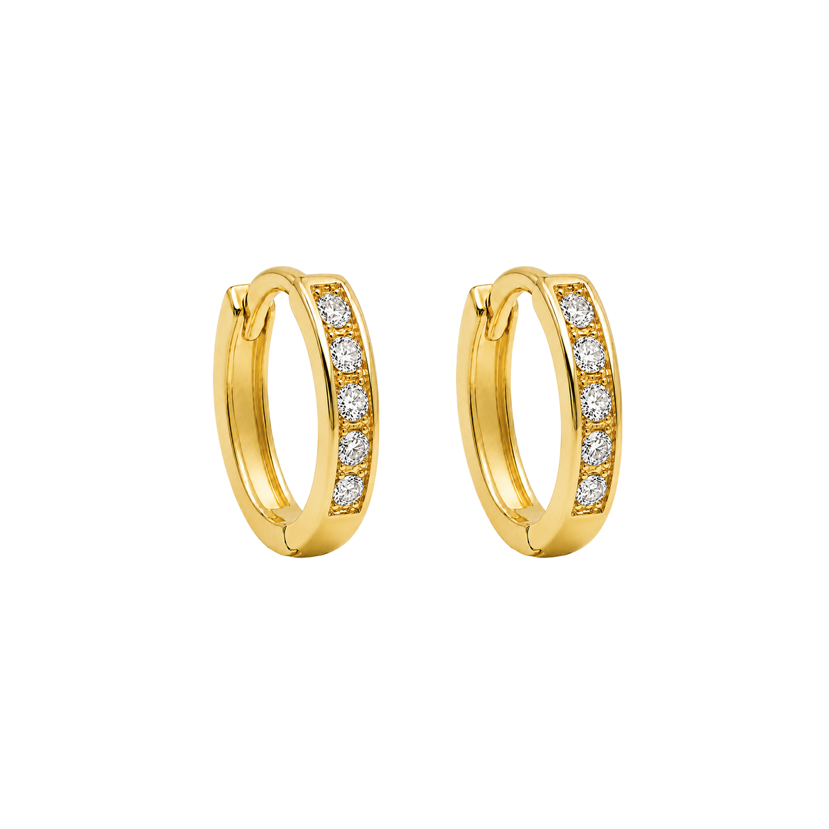 Arete Huggies 8mm Oro 18k