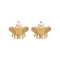 Arete Honey Pearl Oro 18k