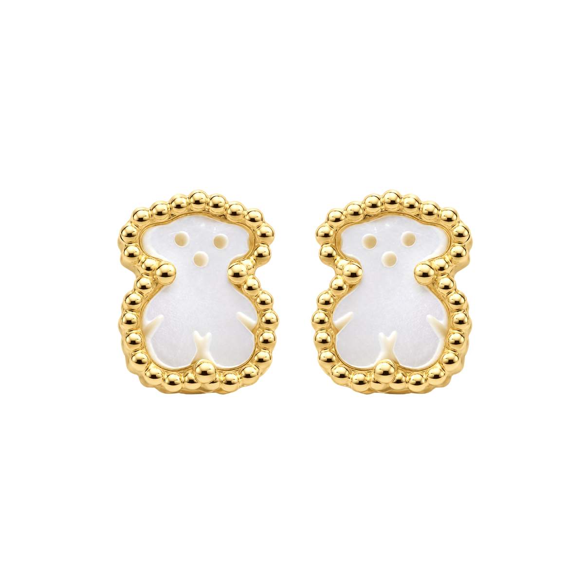 Arete Teddy Blanc Oro 18k