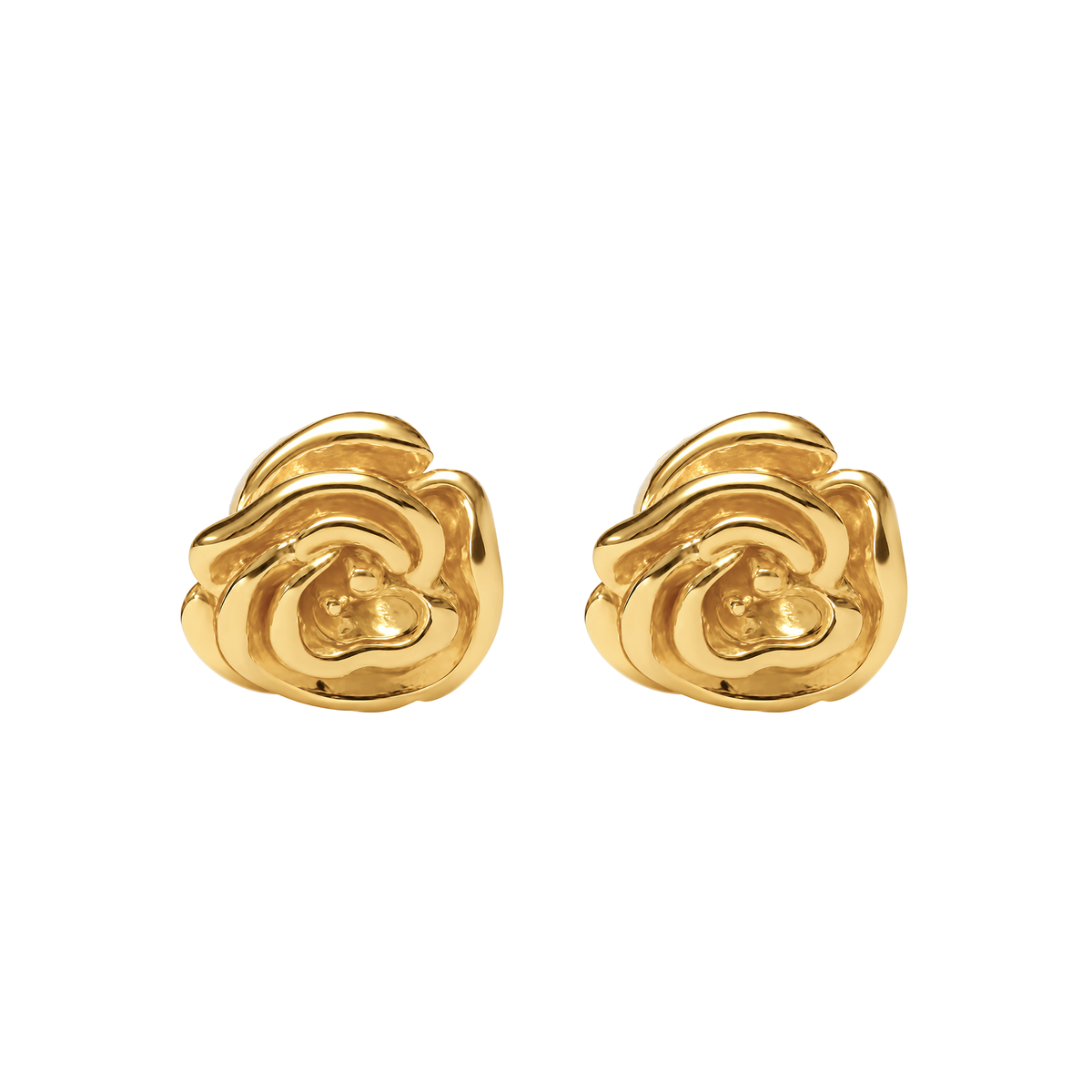 Arete Rosas Oro 18k