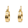 Argolla Espiga 14mm Oro 18k