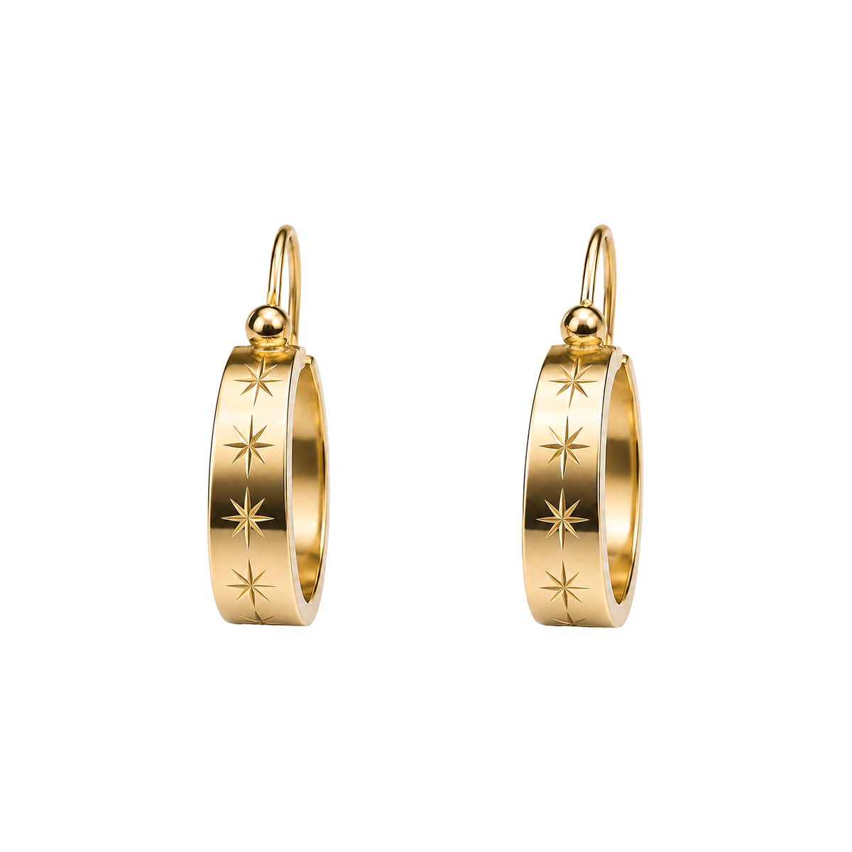 Argolla Estrella 10mm Oro 18k