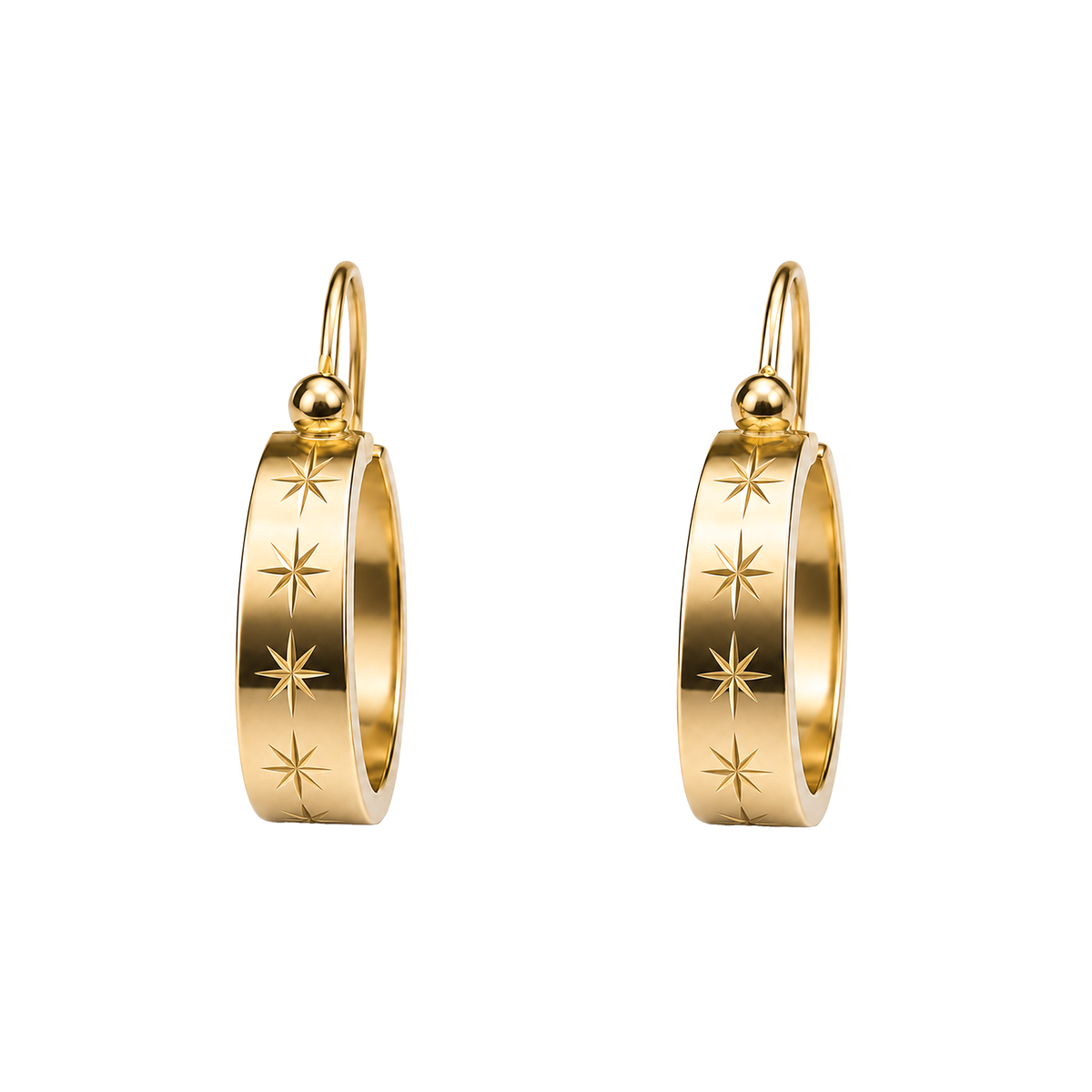 Argolla Estrella 12mm Oro 18k