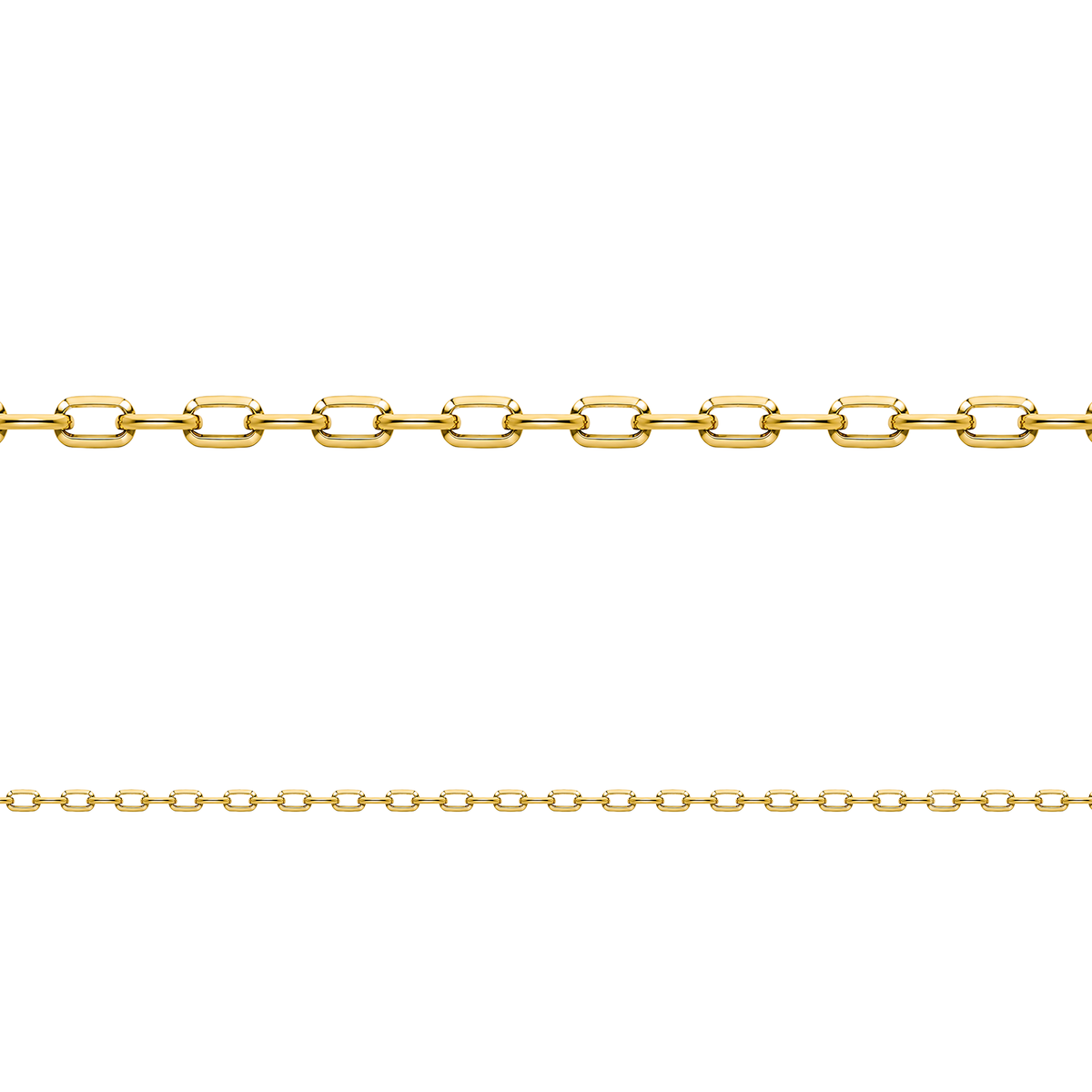 Cadena Ancora Diamantada 40 Oro Hombre