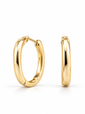 Argolla Click Liso Oro Laminado