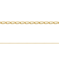 Cadena Barba Rala Oro 18k Mujer