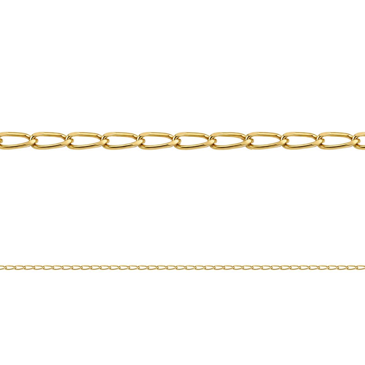 Cadena Barba Rala 40 Oro Mujer