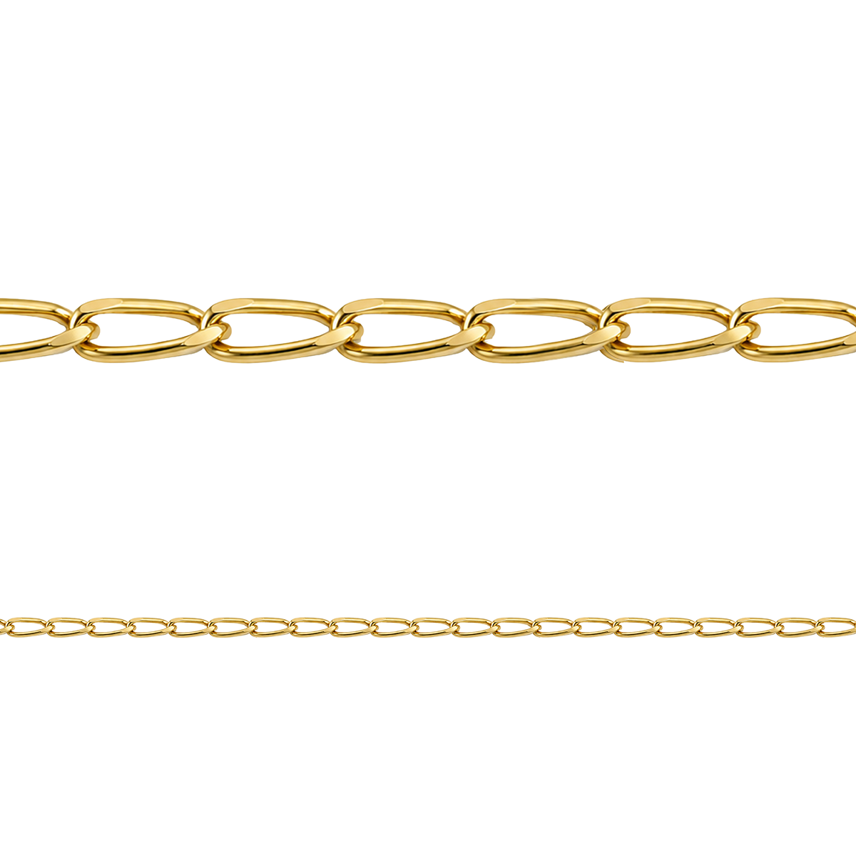 Cadena Barba Rala 60 Oro Mujer