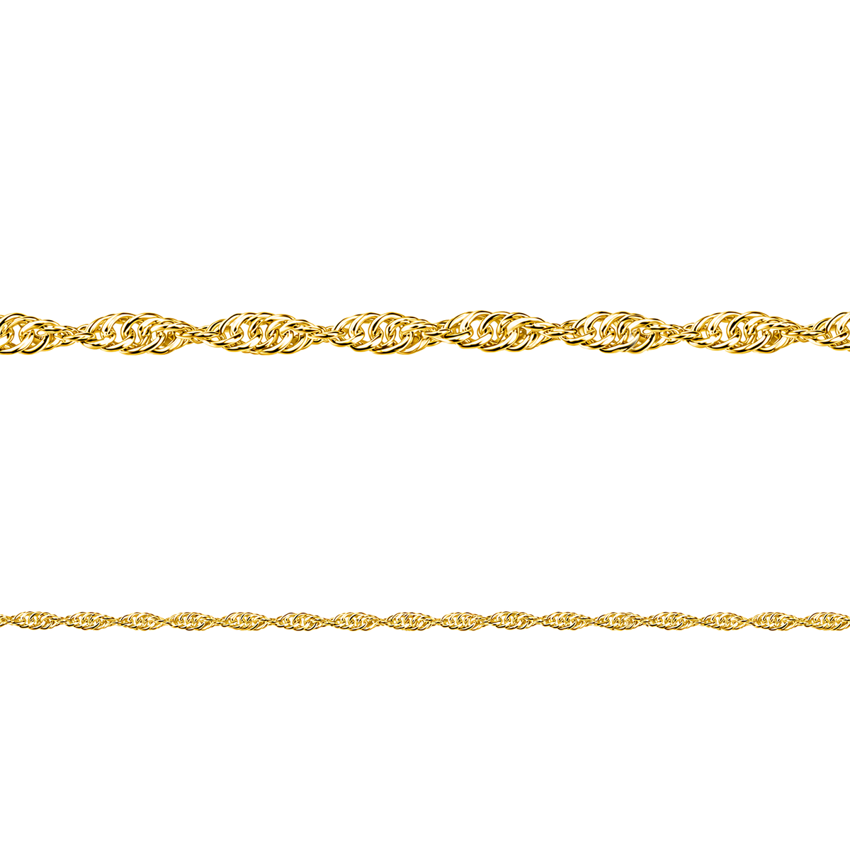 Cadena Barbada Plana Torcida Oro 18k Mujer