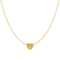 Cadena Corazón Diamantado Oro Mujer