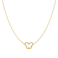 Cadena Mariposa Con Piedra Oro Mujer