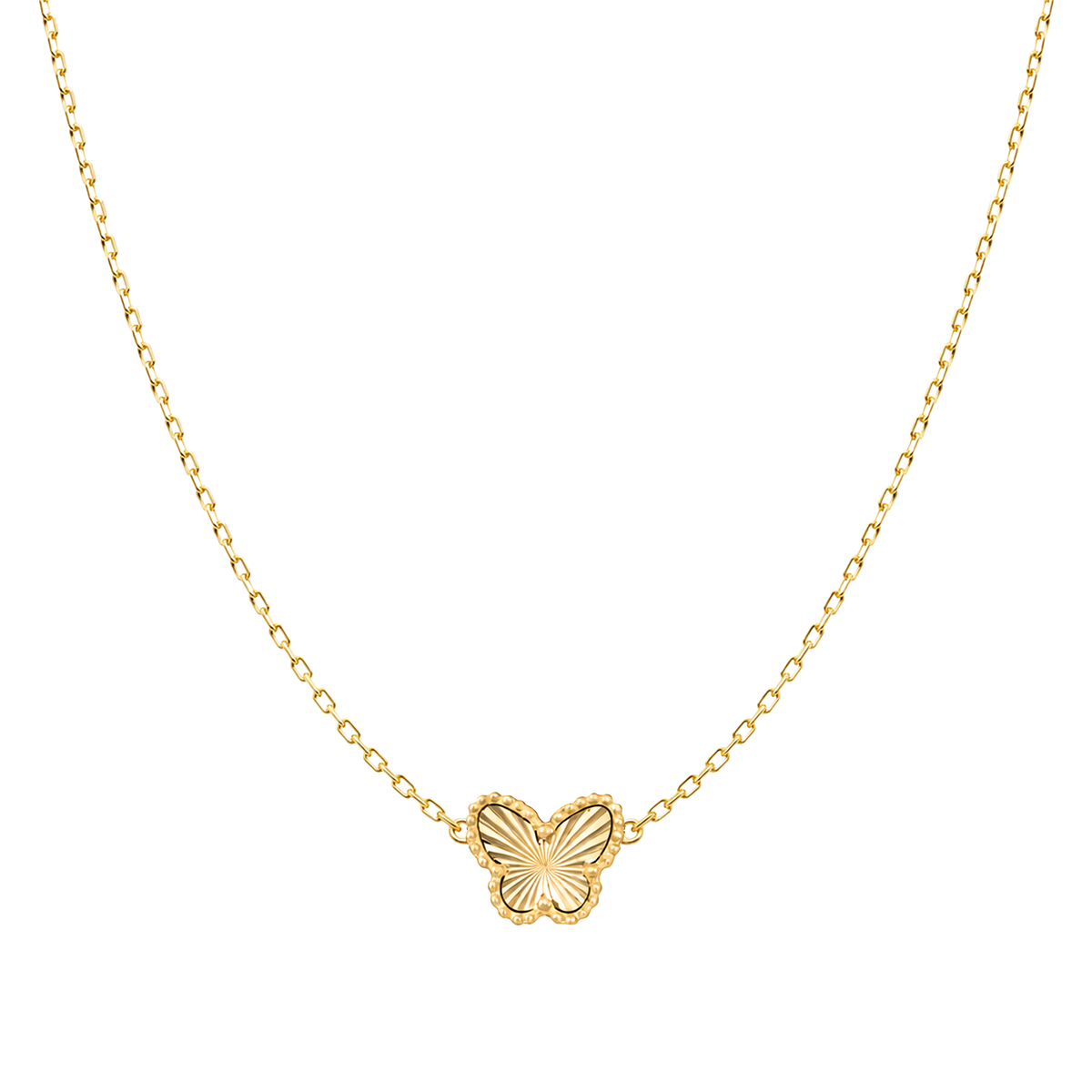 Cadena Mariposa Diamantada Oro Mujer
