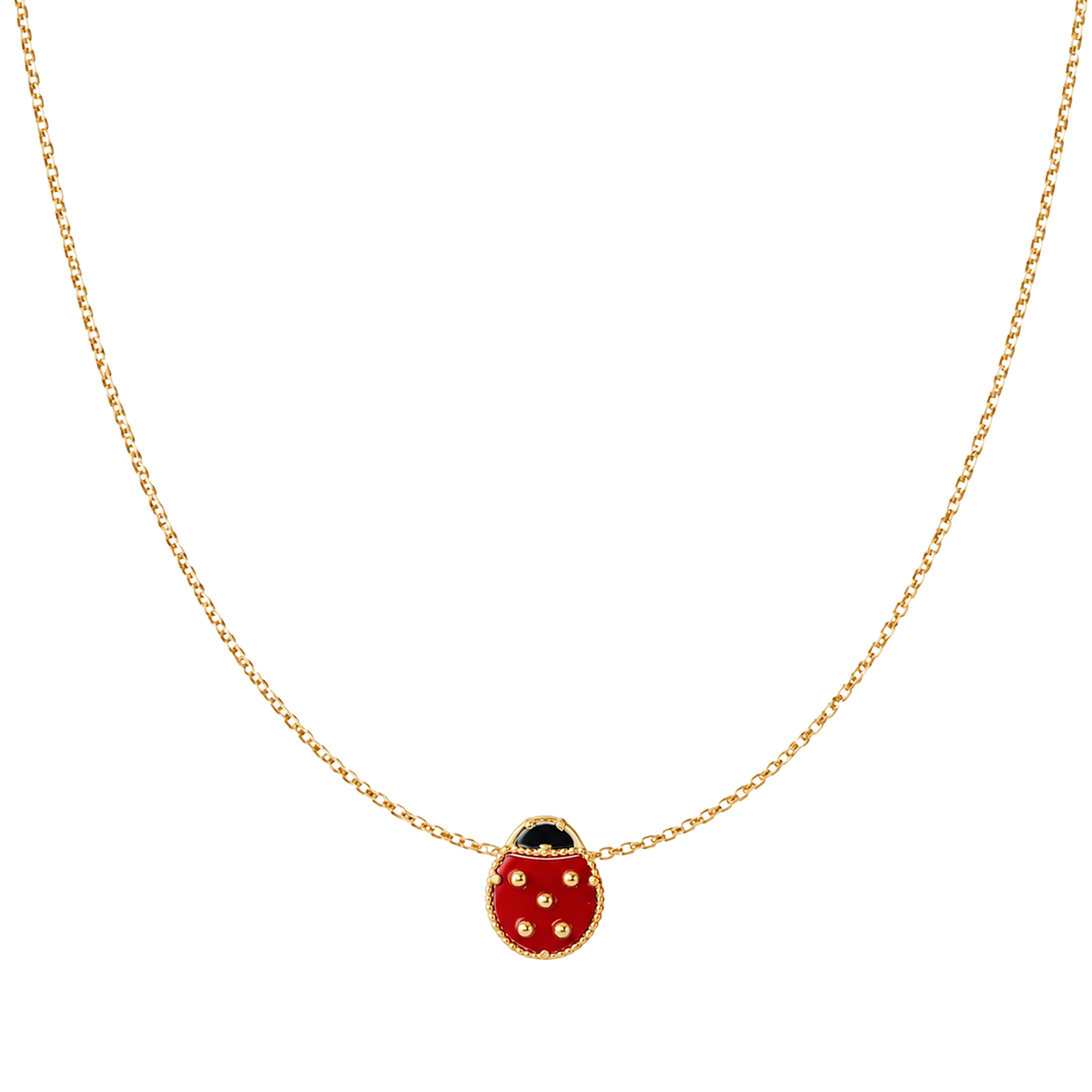 Cadena Mariquita Tipo VC Oro Mujer