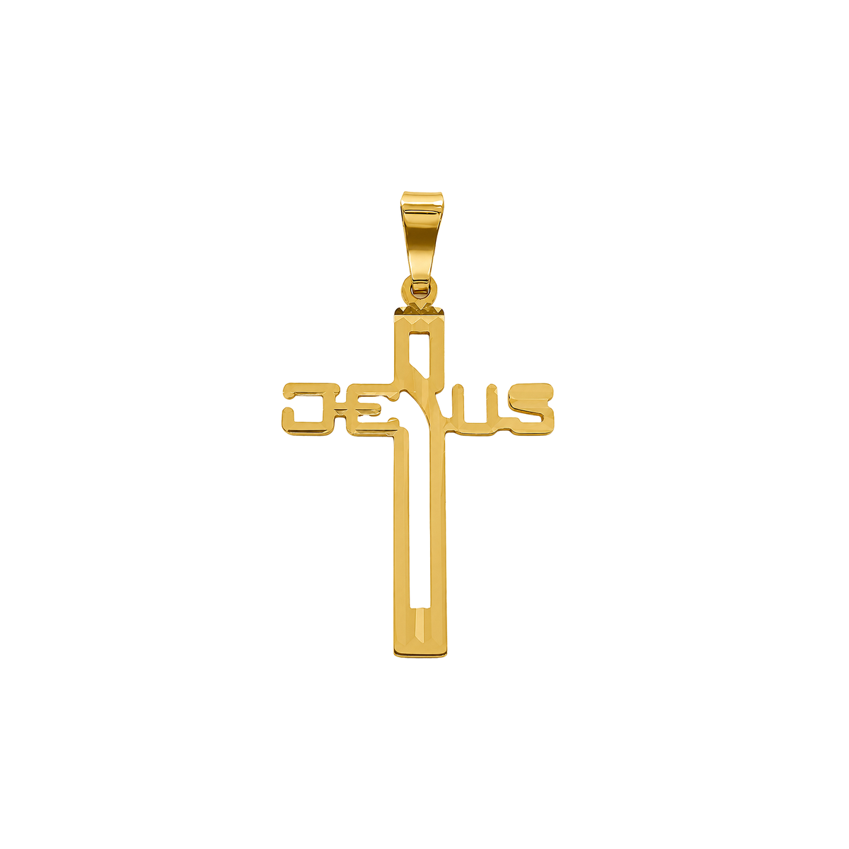 Dije Cruz Jesús Oro 18k