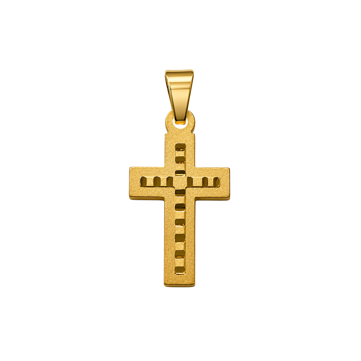 Dije Cruz Destello Oro 18k