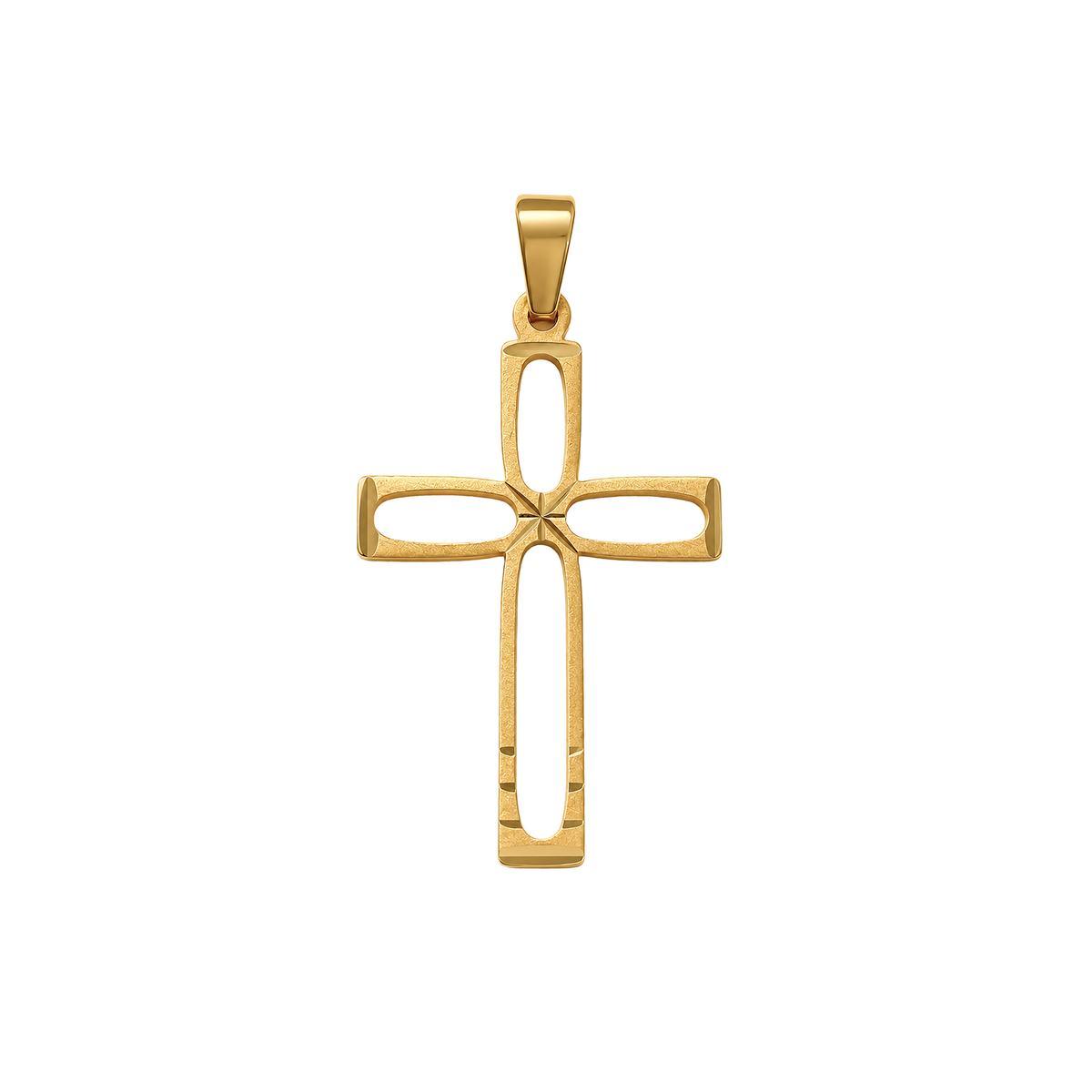 Dije Cruz Calada Oro 18k