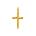 Dije Cruz Diamantada Oro 18k
