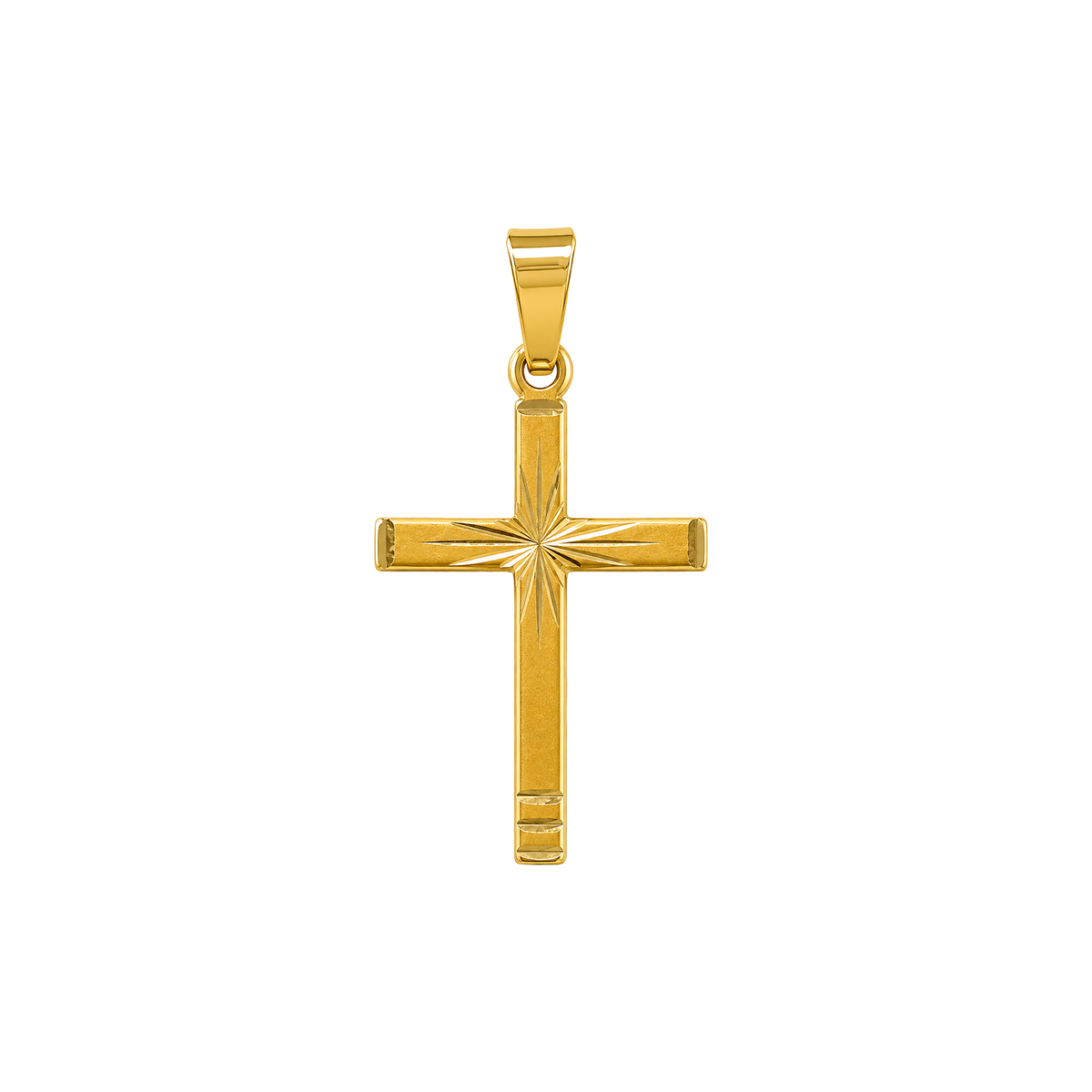 Dije Cruz Diamantada Oro 18k