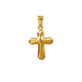 Dije Cruz Cristo Texturizada Oro 18k