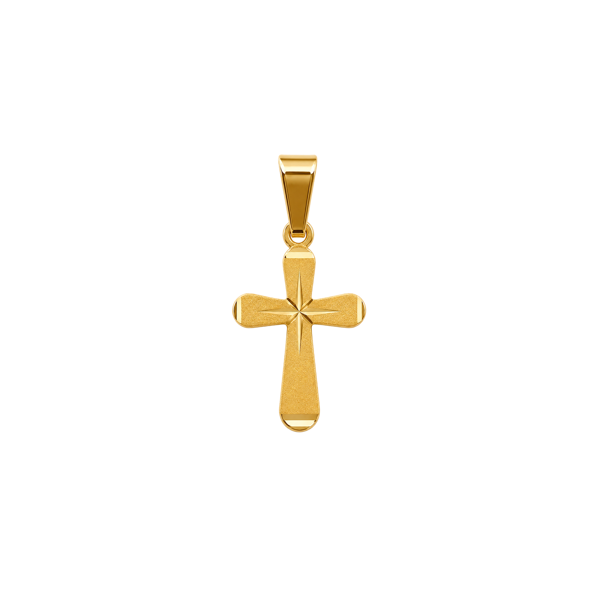 Dije Cruz Resplandor Oro 18k