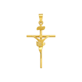 Dije Cruz Fe Divina Oro 18k