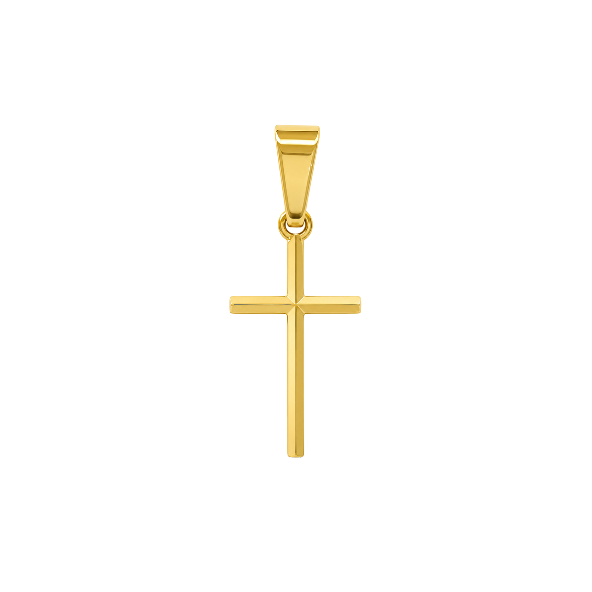 Dije Cruz Luz Divina Oro 18k