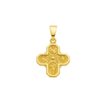 Dije Cruz Fe Eterna Oro 18k