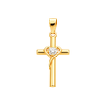 Dije Cruz Amor Divino Oro 18k