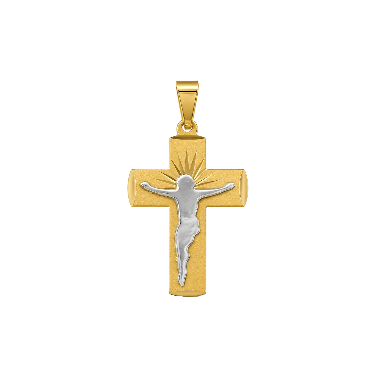 Dije Cruz Sagrada Oro 18k