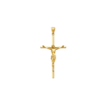 Dije Cruz Cristo Dorado Oro 18k
