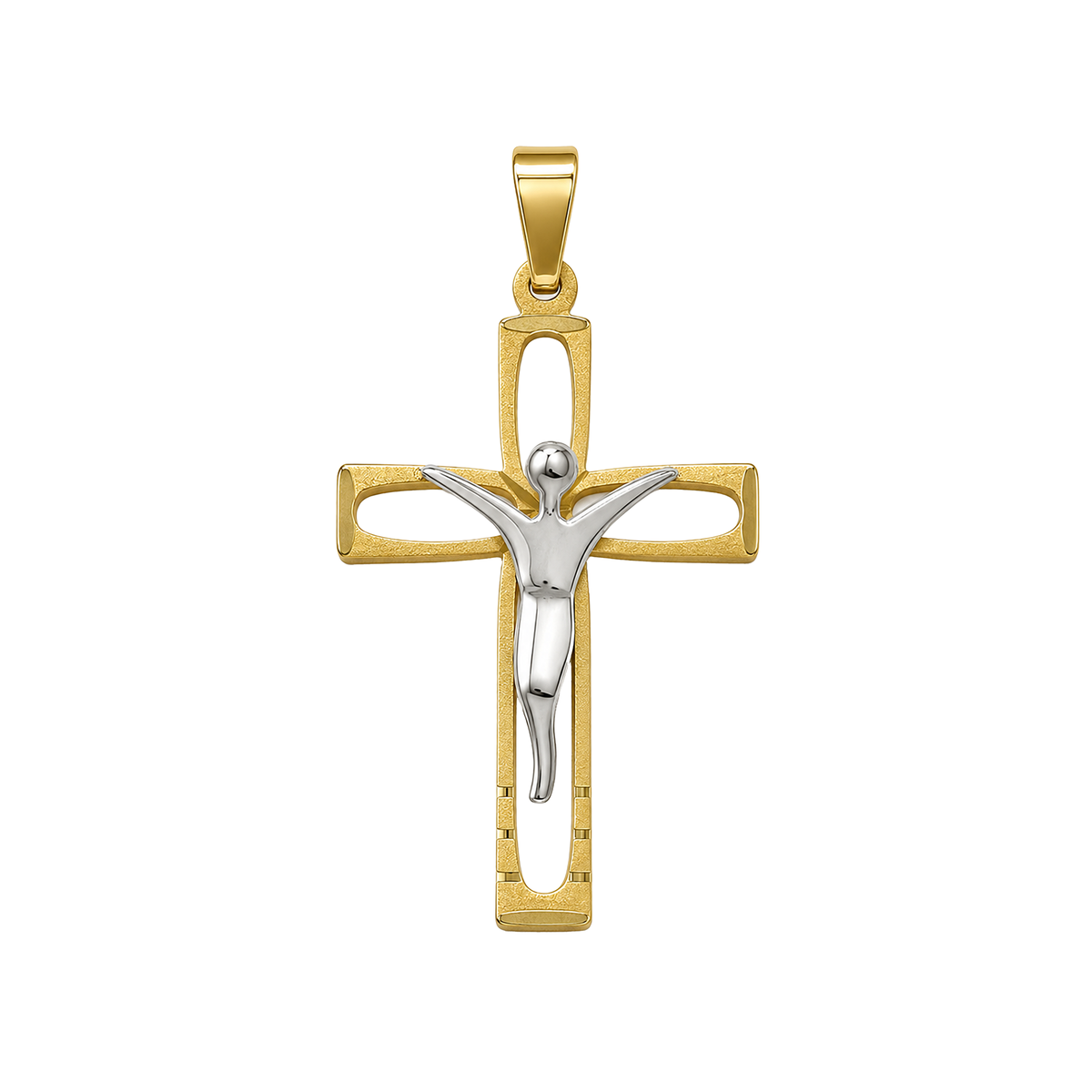 Dije Cruz Cristo Oro 18k