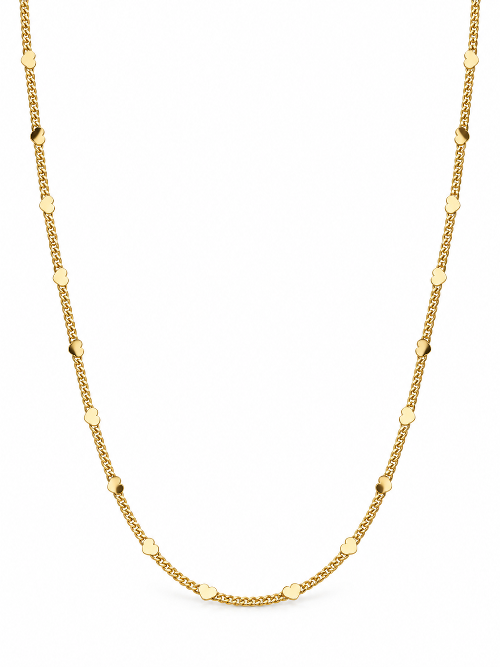 Cadena Corazon Mini Oro Laminado