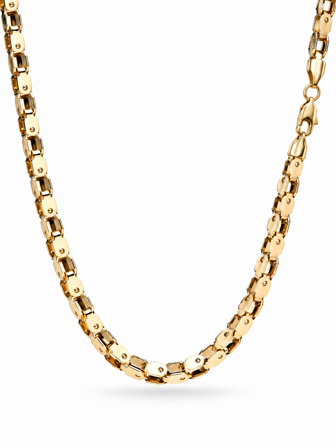 Cadena Cross Hombre Oro Laminado