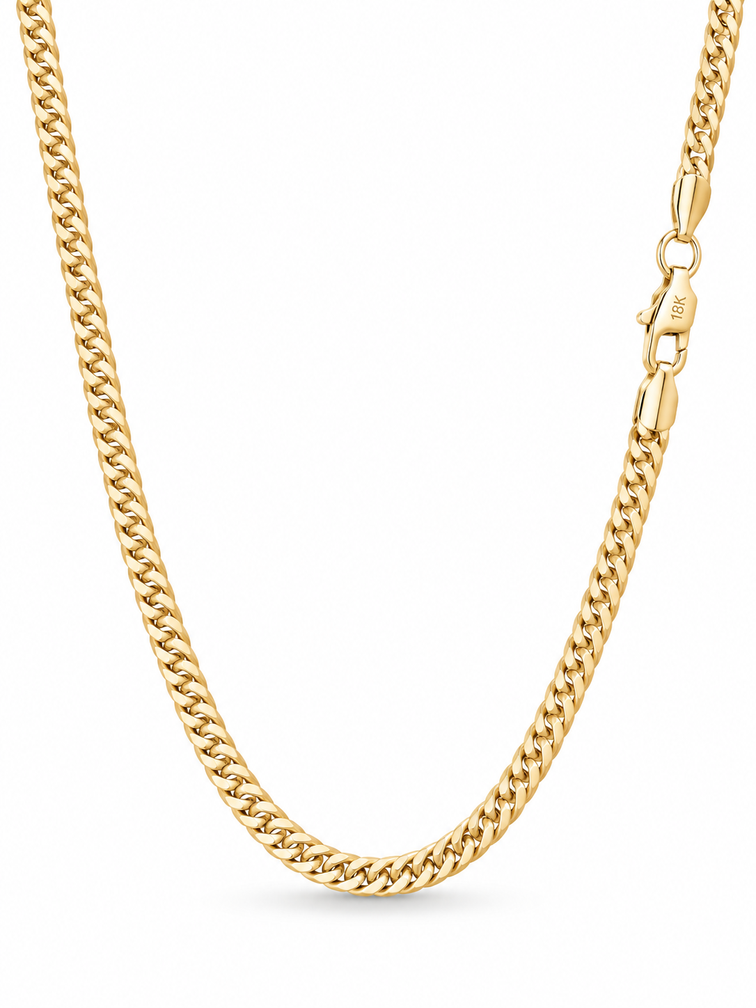 Cadena Cubana Doble Hombre Oro Laminado