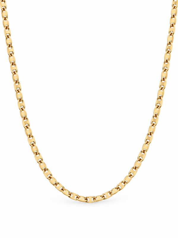 Cadena Espejo Mujer Oro Laminado