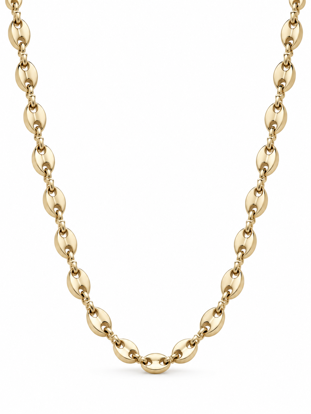 Cadena Grano de Café Mujer Oro Laminado